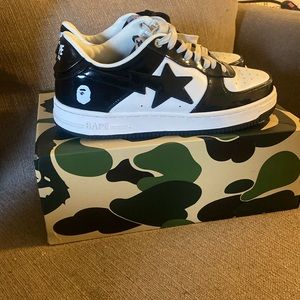 Bathing Ape Bape sta Patent leather Shoes